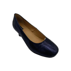 ARRAY Women's Flatter Heel Midnight Blue Patent - Narrow